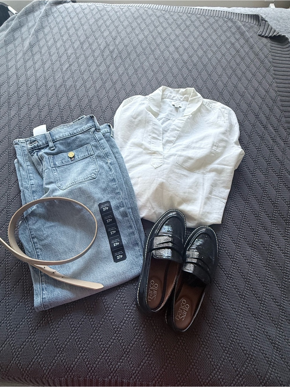 J. Crew Light Blue Wide-Leg Jeans